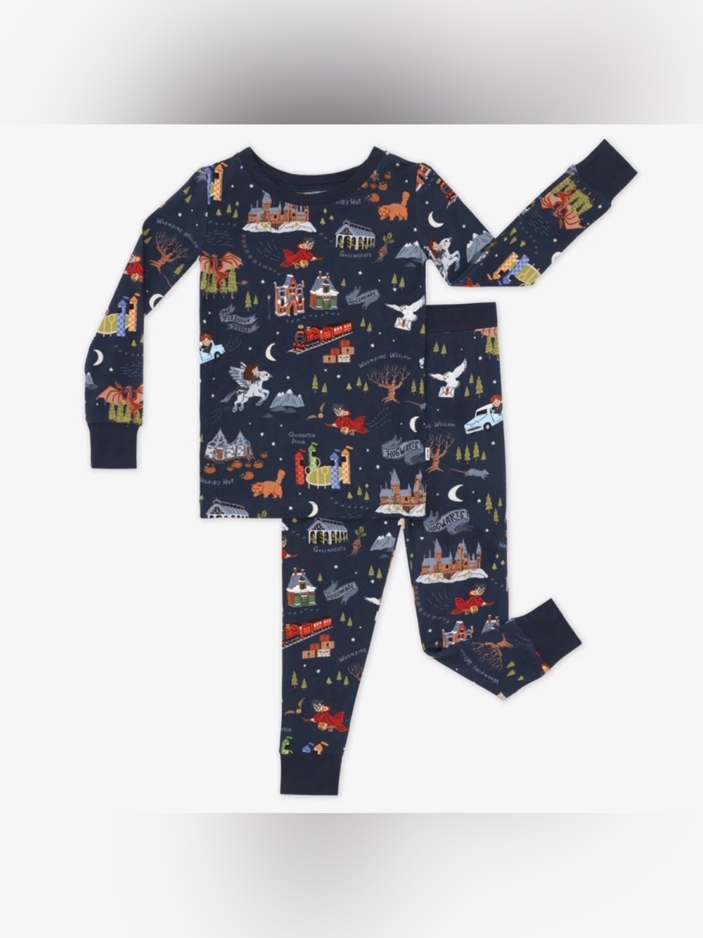LITTLE SLEEPIES x Harry Potter Evenings at Hogwarts Bamboo Pajama Set - 2T